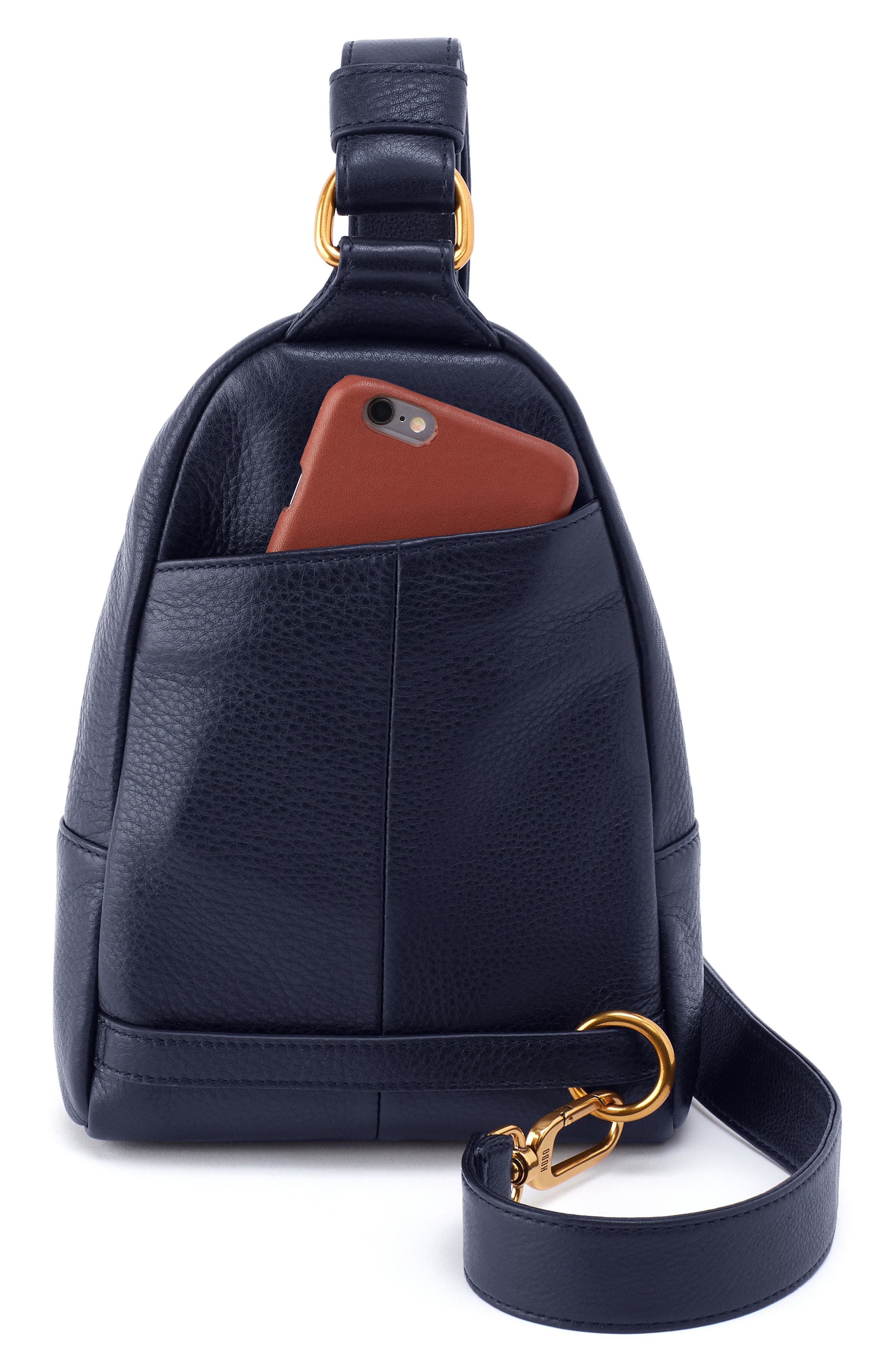 Fern Leather Sling Bag, Alternate, color, INK NAVY