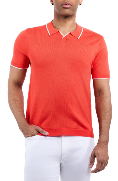 V-Neck Polo Sweater