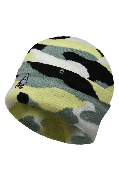 Dalix Pigeon Beanie Cap In Green