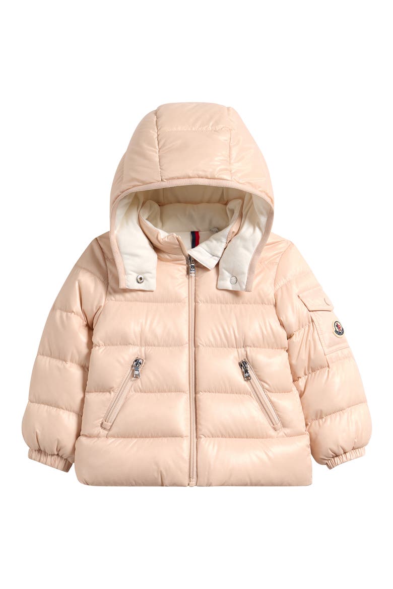 Kids' Bady Down Puffer Jacket with Removable Hood, Main, color, PINK