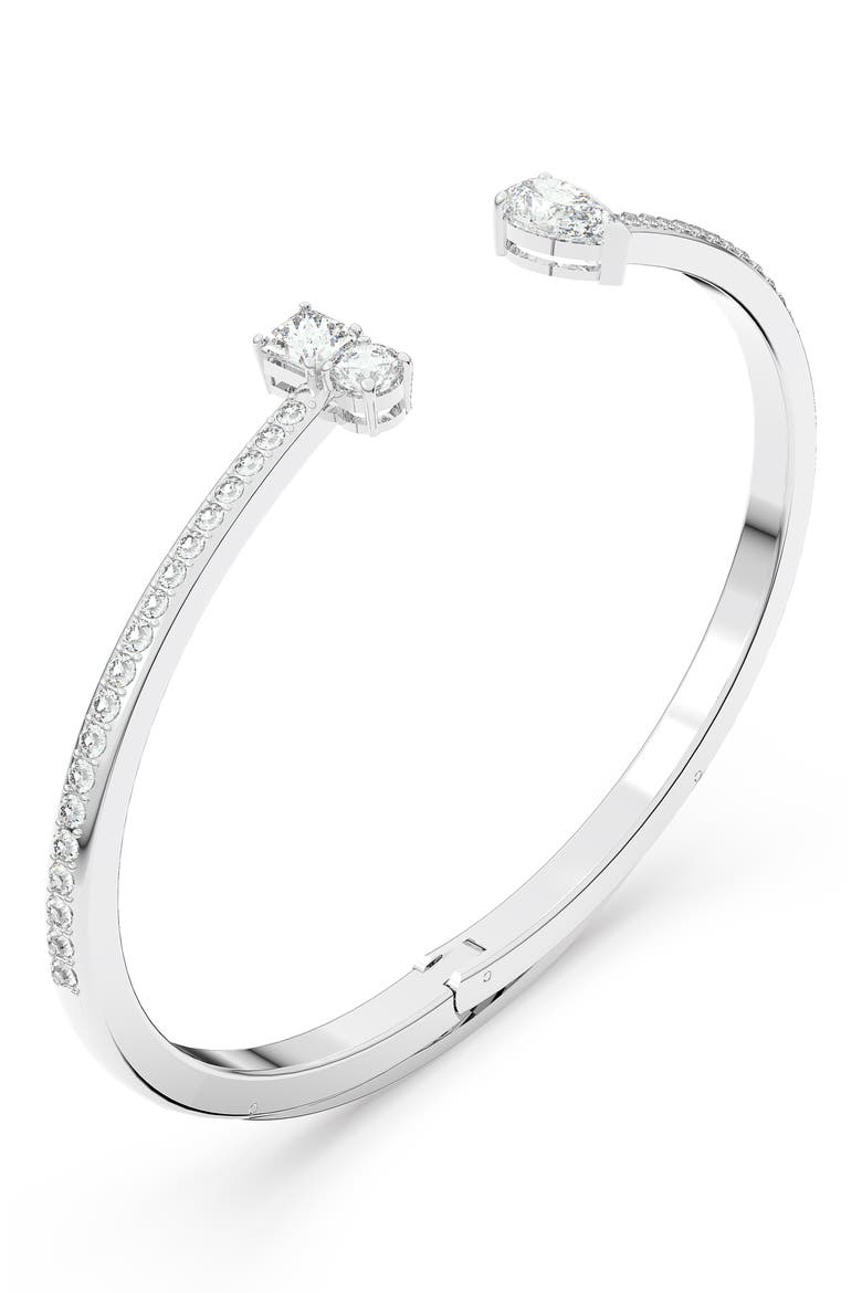 Mesmera Attract Bangle Bracelet, Alternate, color, SILVER