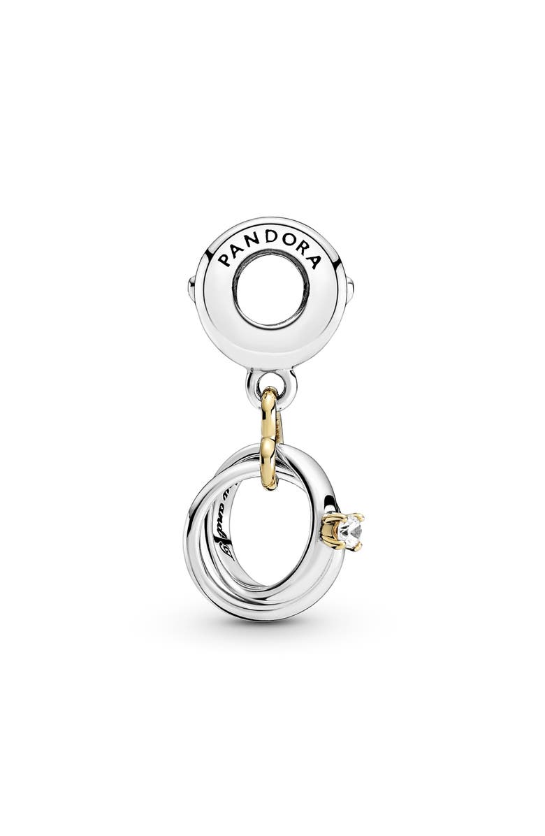 PANDORA Wedding Rings Charm, Main, color, 