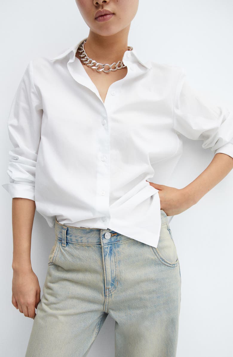 MANGO Low Rise Wide Leg Jeans, Alternate, color, 