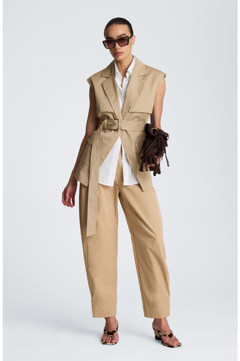 High Waist Barrel Leg Pants, Alternate, color, FARRO