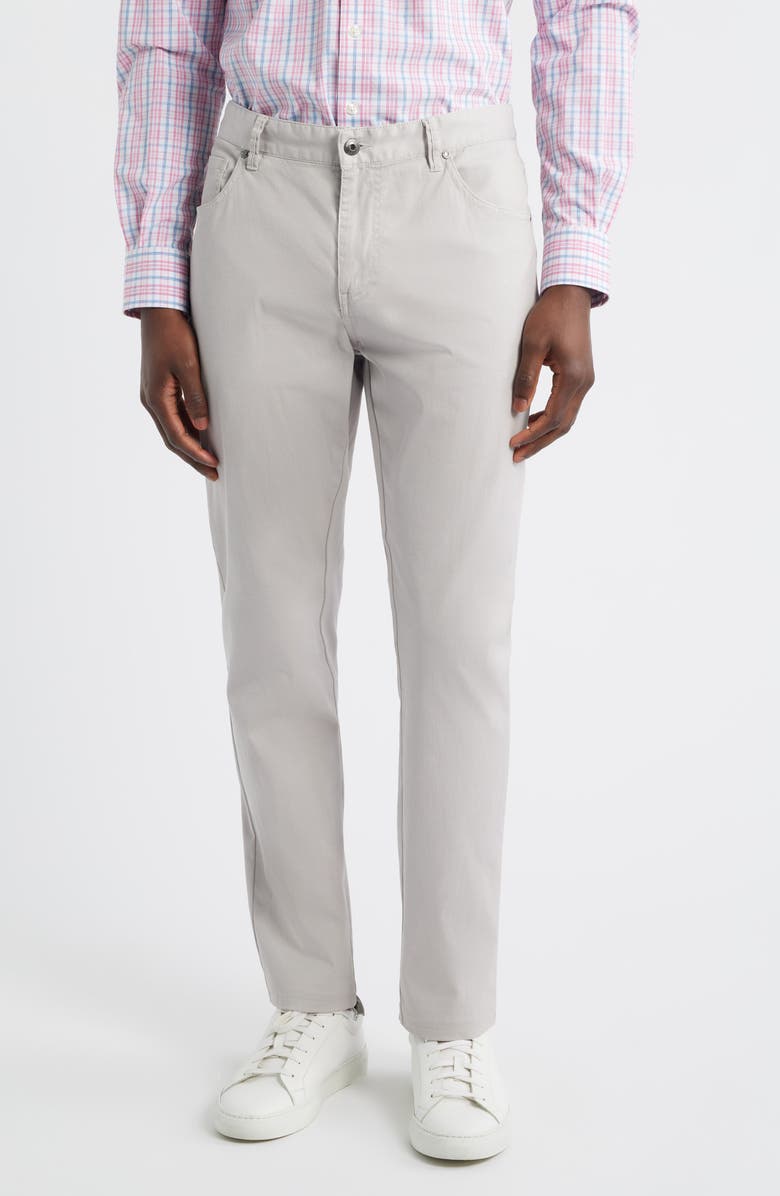 johnnie-O Atlas Garment Dye Stretch Chinos, Main, color, Chrome