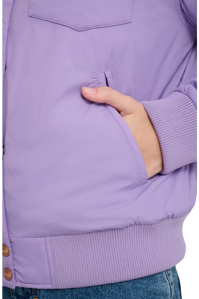 x Stranger Things Erica Bomber Jacket, Alternate, color, LIGHT PURPLE