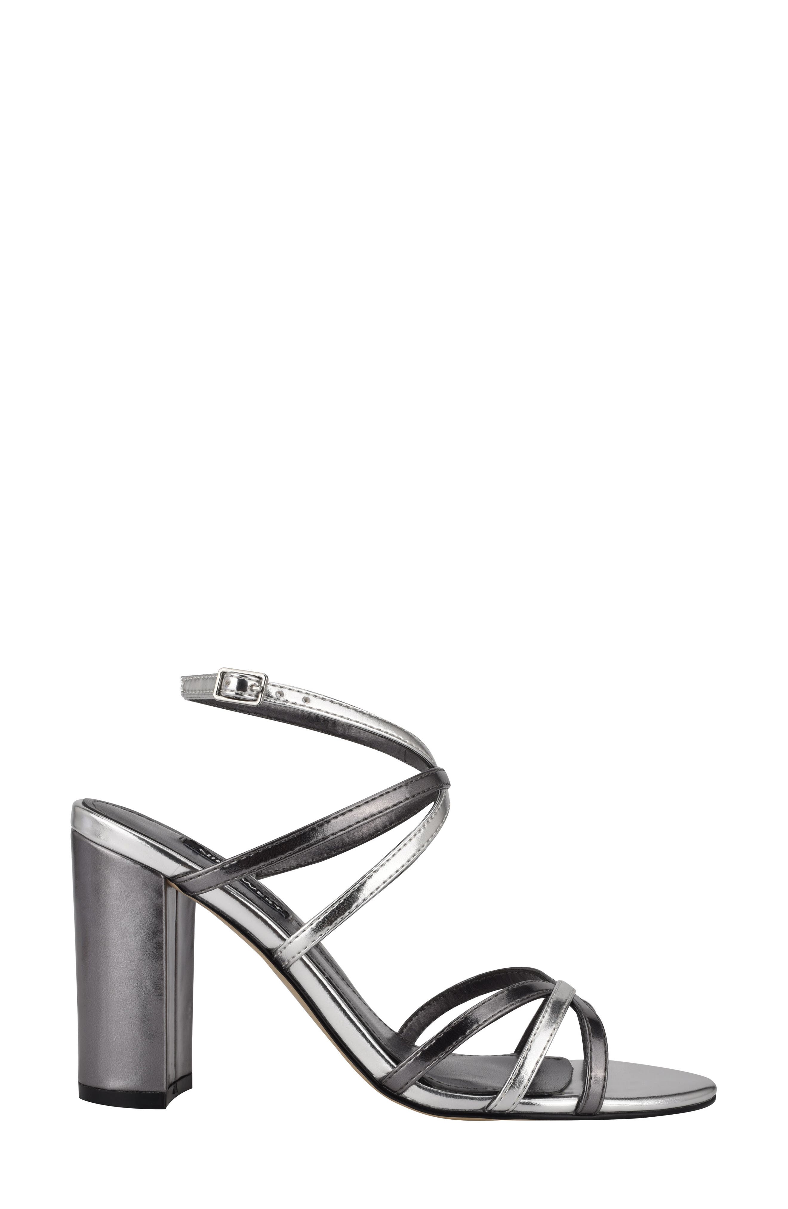 Obvi Strappy Sandal, Alternate, color, PEWTER/ SILVER
