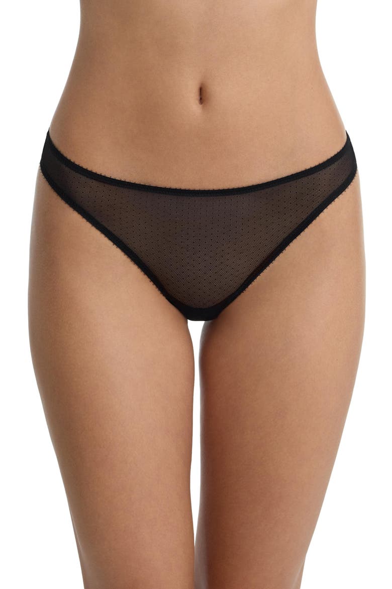 Jolie Sheer Lace Thong, Main, color, Black
