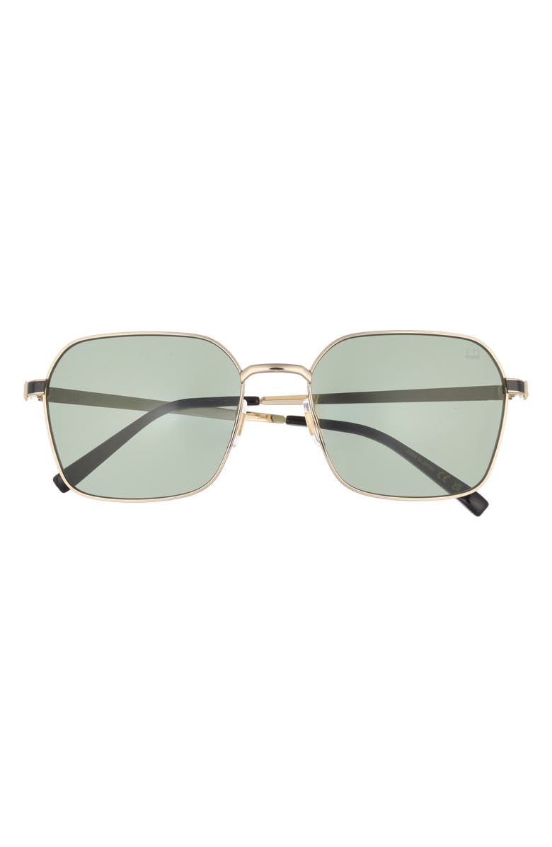Dunhill 58mm Square Sunglasses, Main, color, Gold Gold Green