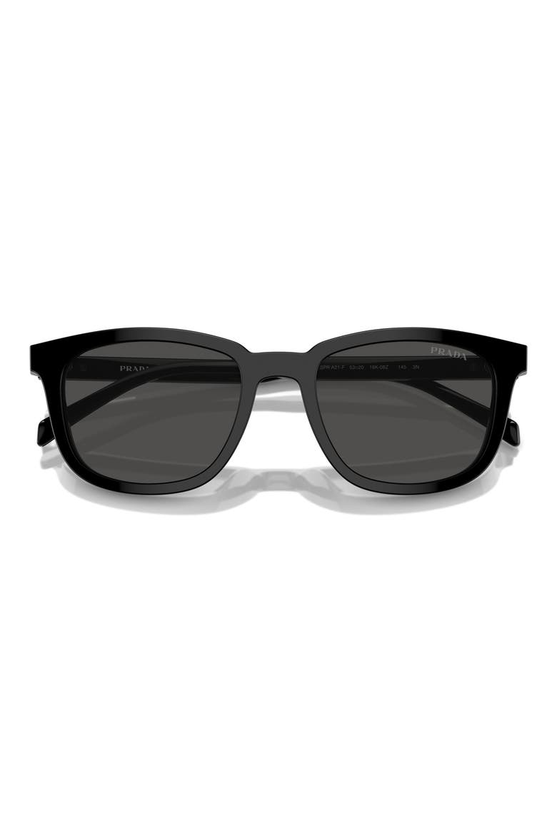 55mm Pillow Sunglasses, Alternate, color, BLACK/ GREY