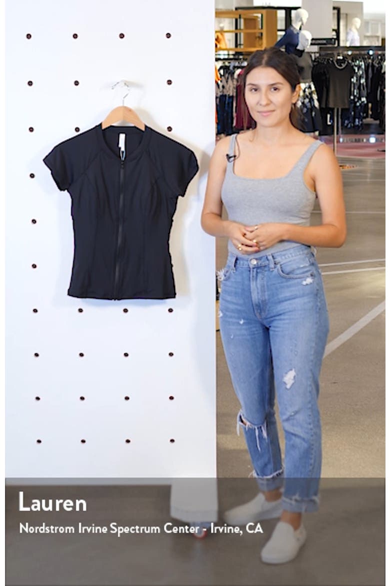 Zip-Up Short Sleeve Rashguard Top video