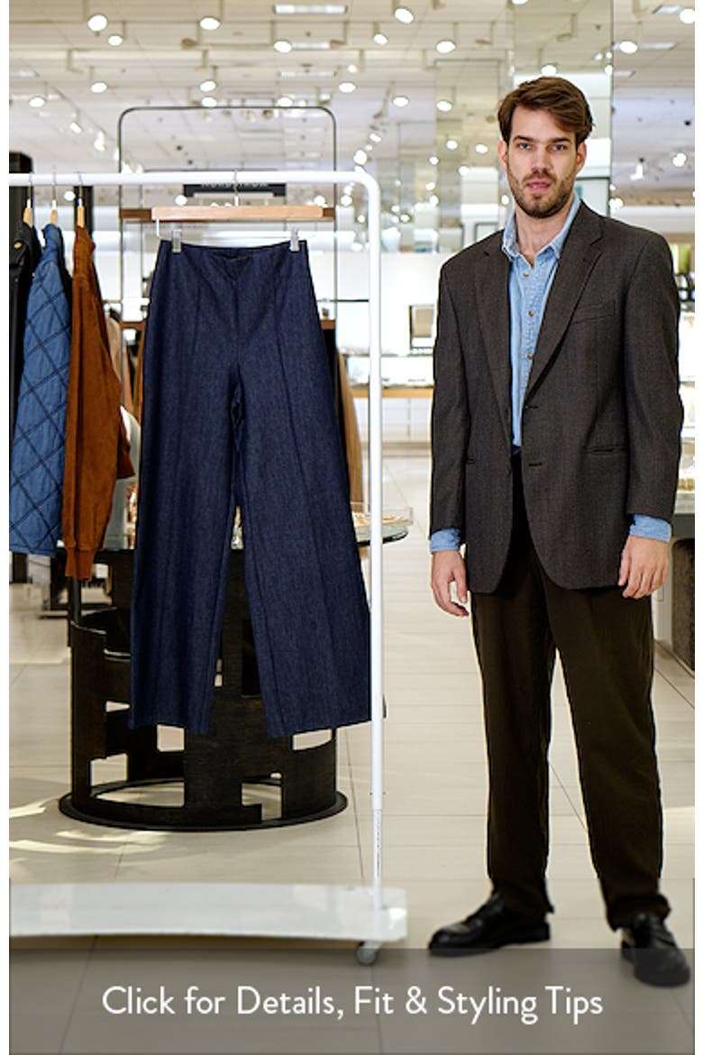 Creased Wide Leg Denim Pants video