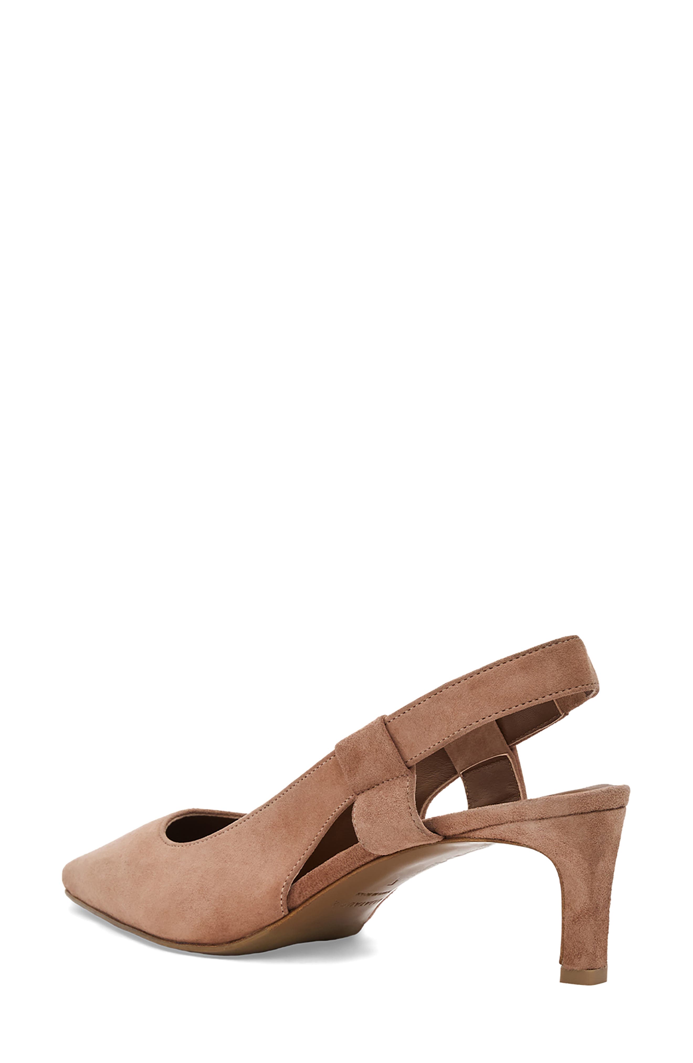 Charm Kitten Heel Waterproof Slingback Pump, Alternate, color, CLAY SUEDE