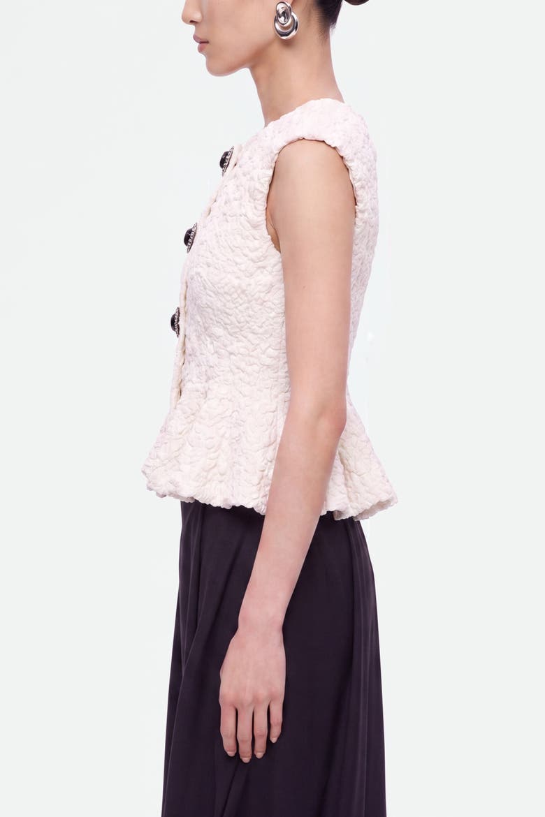 Accessory Detail Crew Neck Knit Top, Alternate, color, Ivory