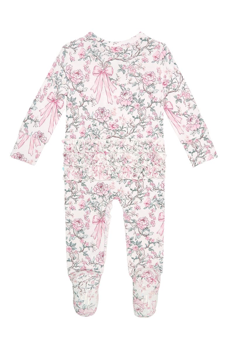 Posh Peanut Ruffle Footie, Alternate, color, Light/ Pastel Pink