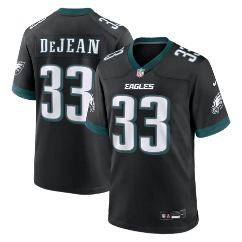 Men's Nike Cooper DeJean  Black Philadelphia Eagles Alternate Game Jersey