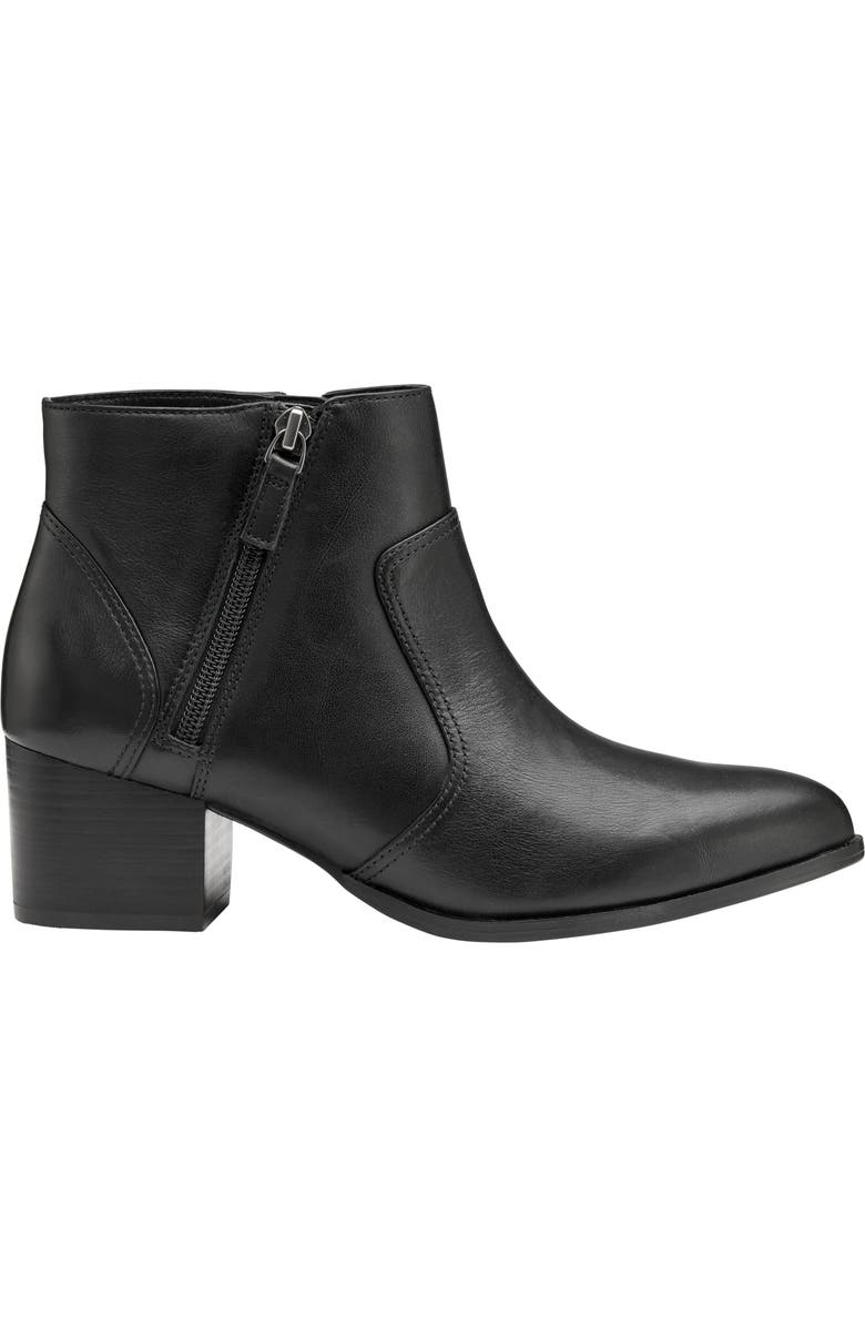 Johnston & Murphy Trista Zip Pointed Toe Bootie, Alternate, color,