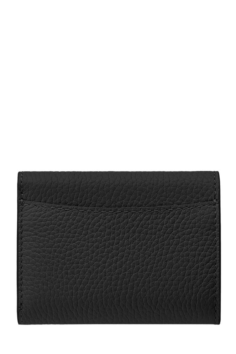 Leather Trifold Wallet, Alternate, color, Rouge Noir