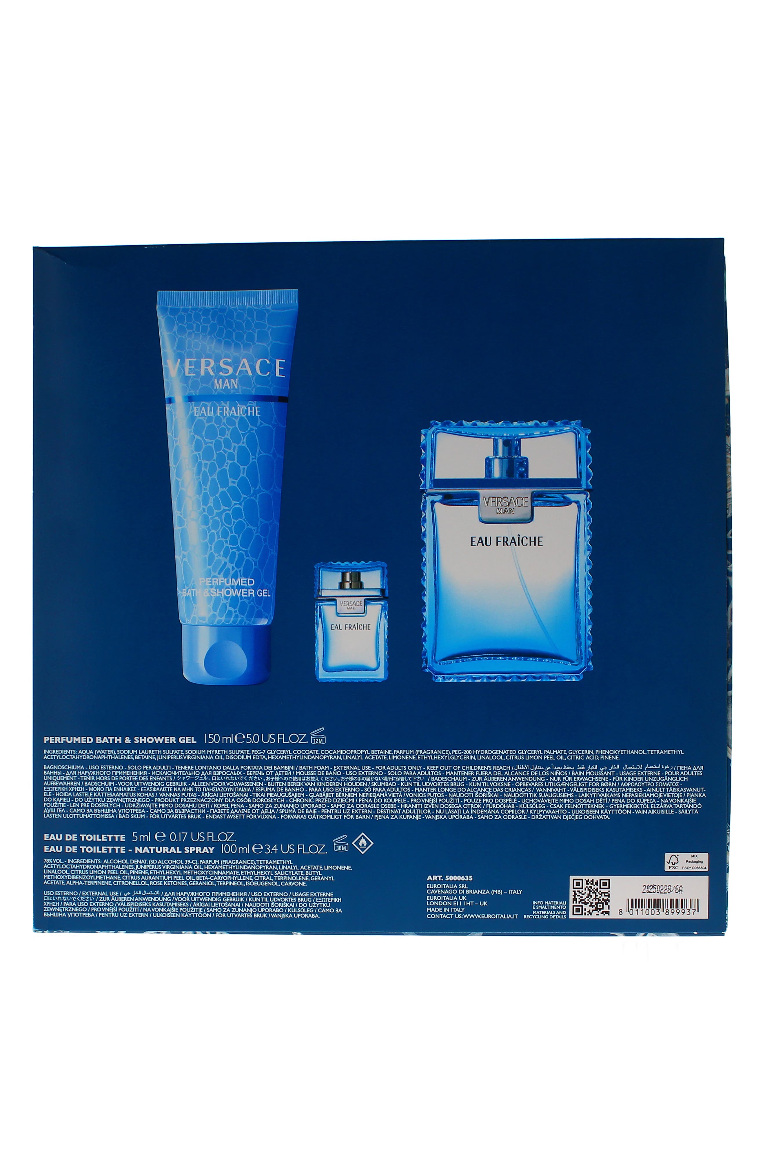 Versace Man Eau Fraîche 3-Piece Fragrance Set (Men) | Nordstromrack