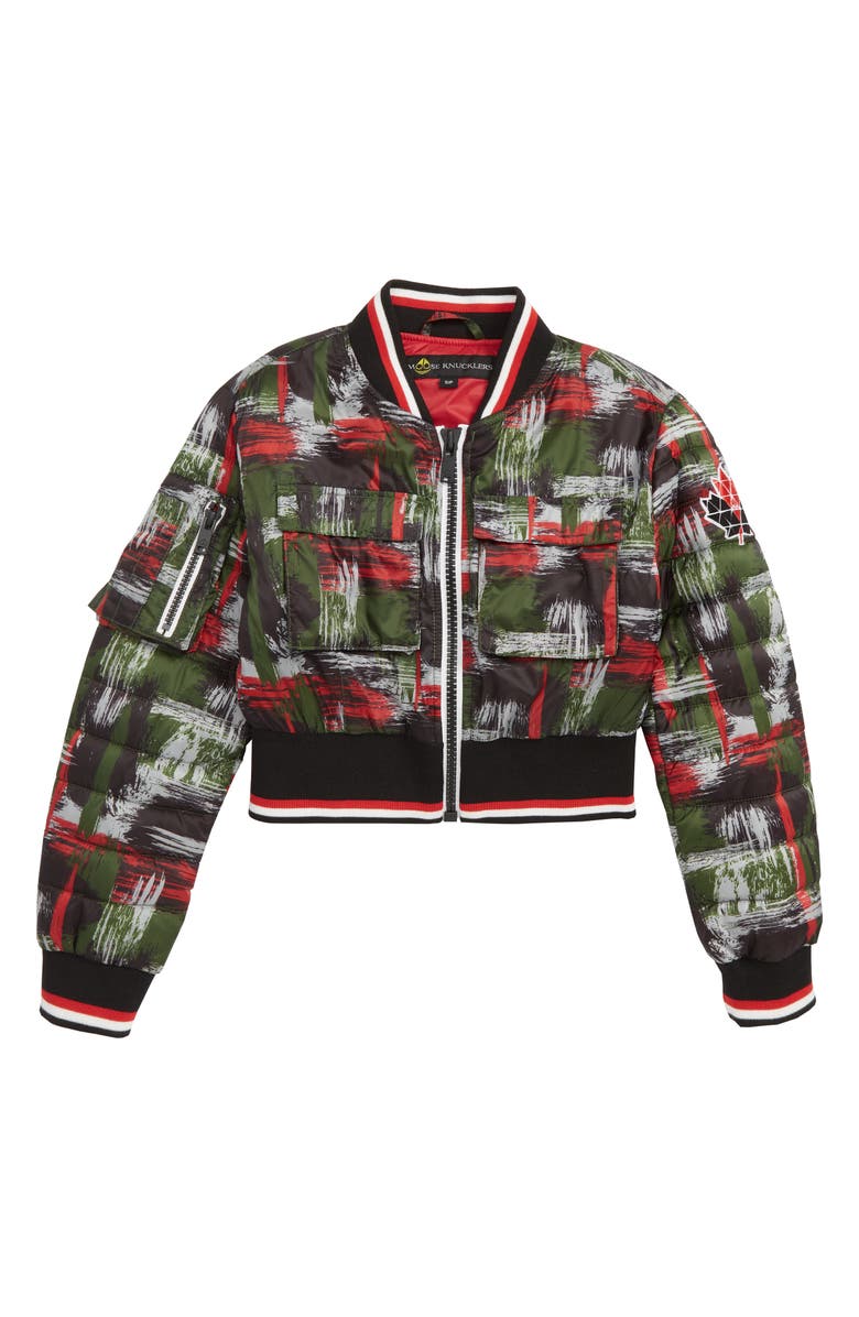 Moose Knuckles Laurier Bomber Jacket, Main, color, 