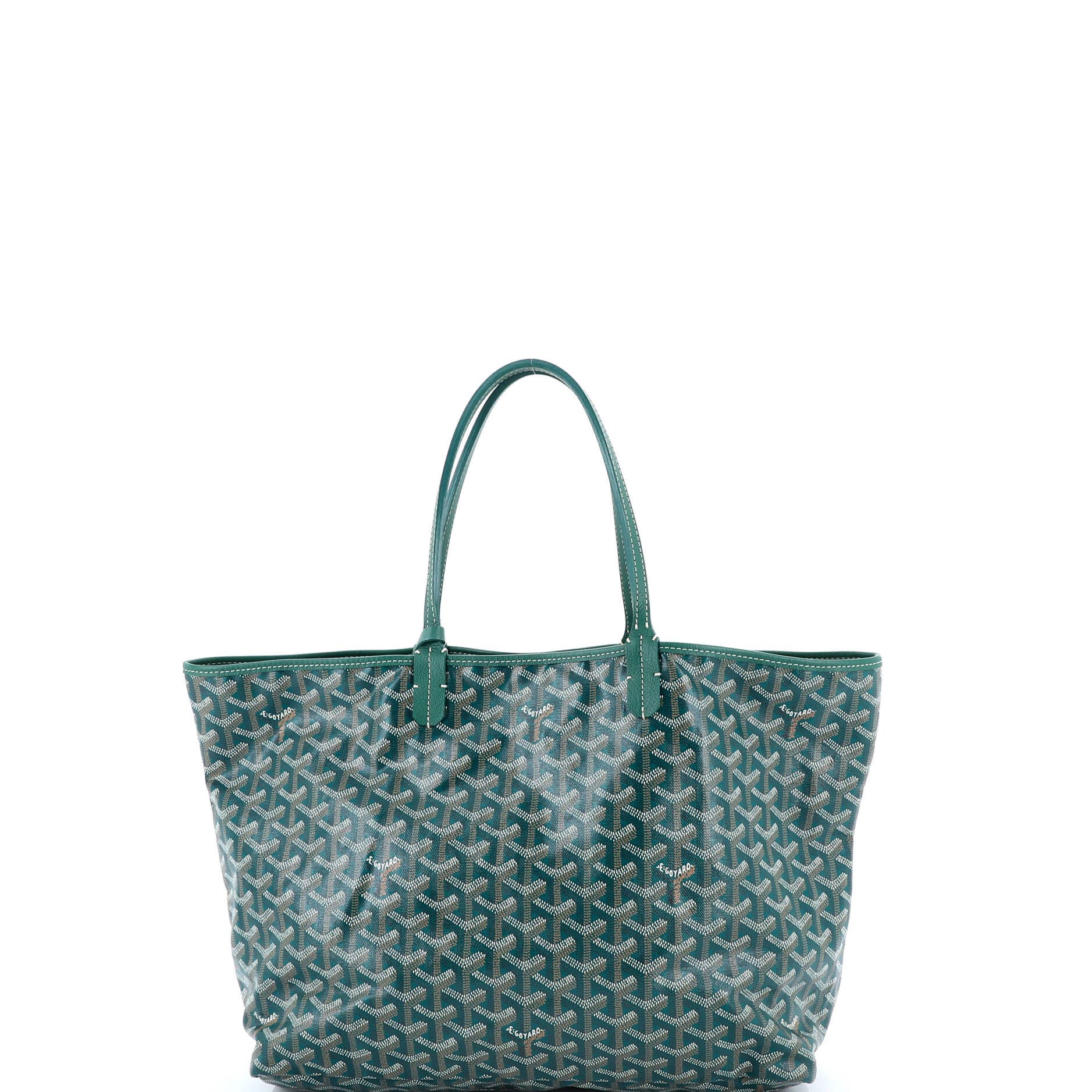 Pre-Owned Goyard Saint Louis Tote Coated Canvas PM, Main, color, Green