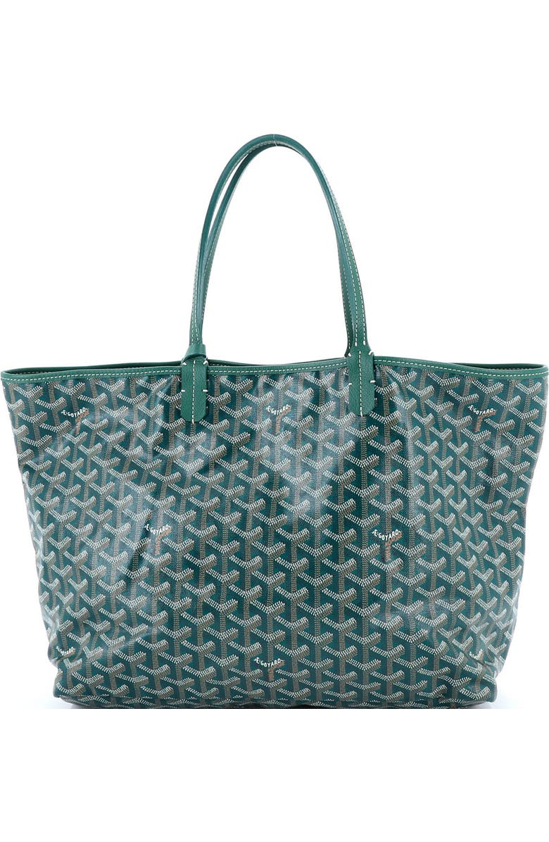 Pre-Owned Goyard Saint Louis Tote Coated Canvas PM, Main, color, Green
