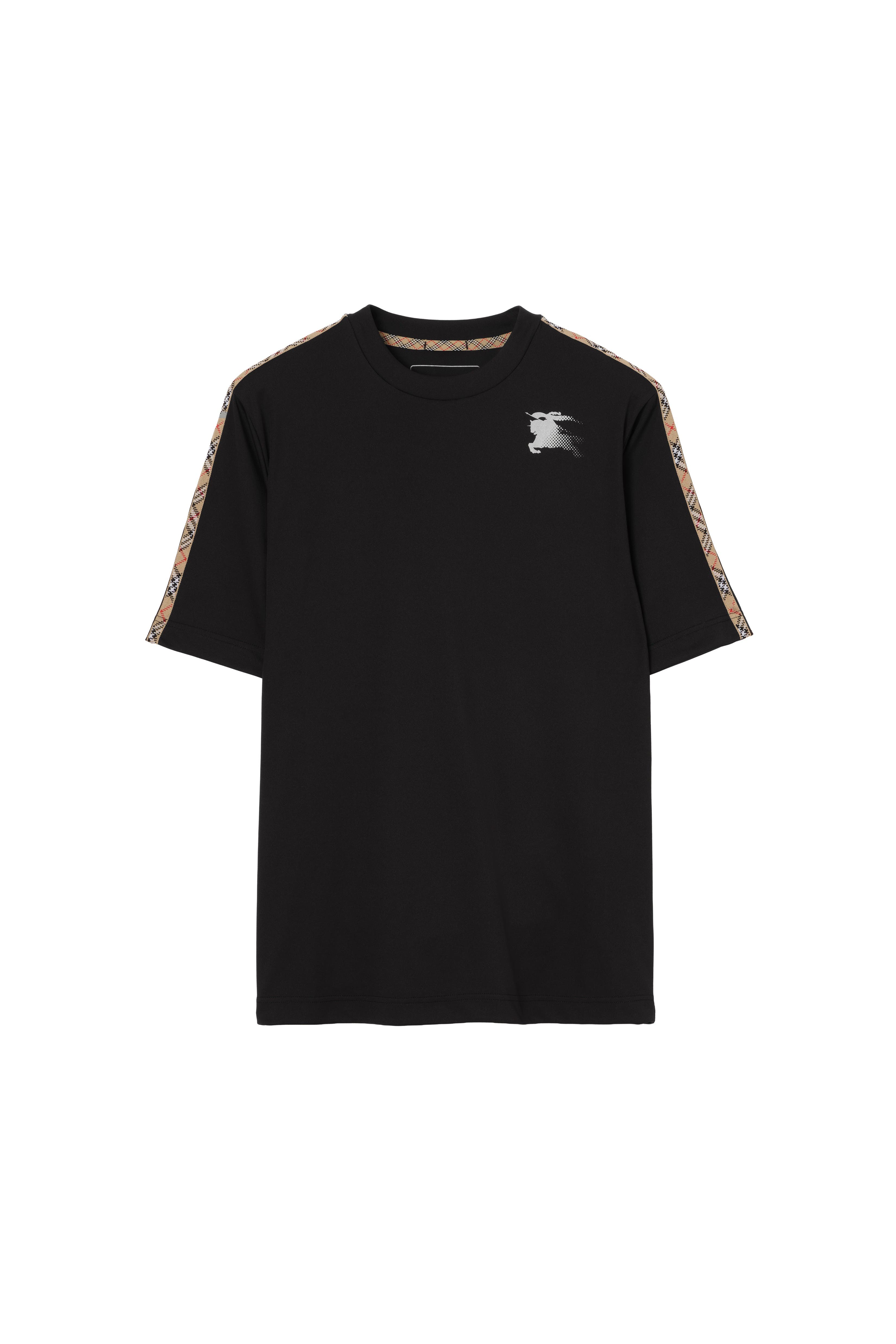 Check Trim Jersey T-shirt - image 2