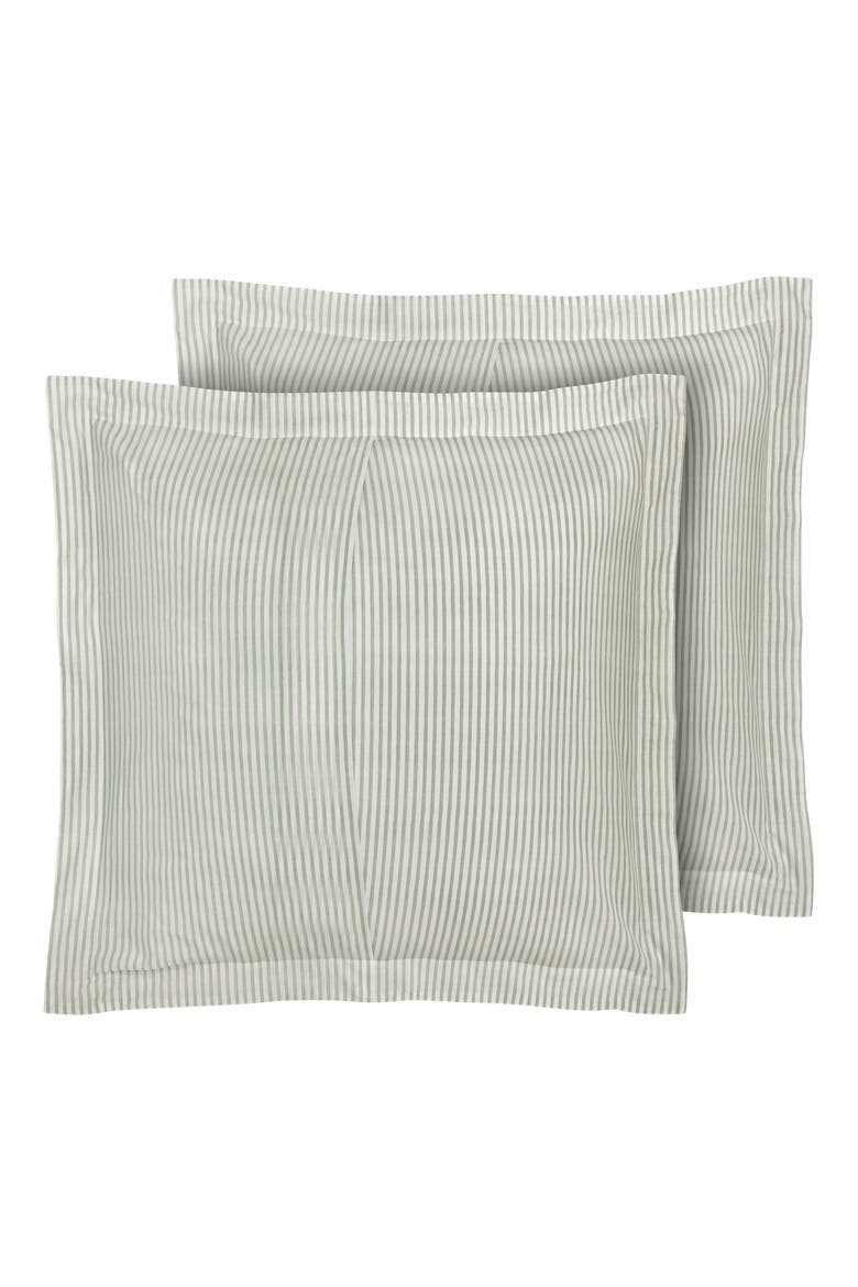 Chloe Set of 2 Euro Shams, Alternate, color, SAGE