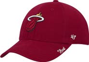 '47 Women's '47 Red Miami Heat Miata Clean Up Adjustable Hat