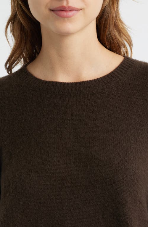 Frame The Cashmere Brushed Sweater In Brown