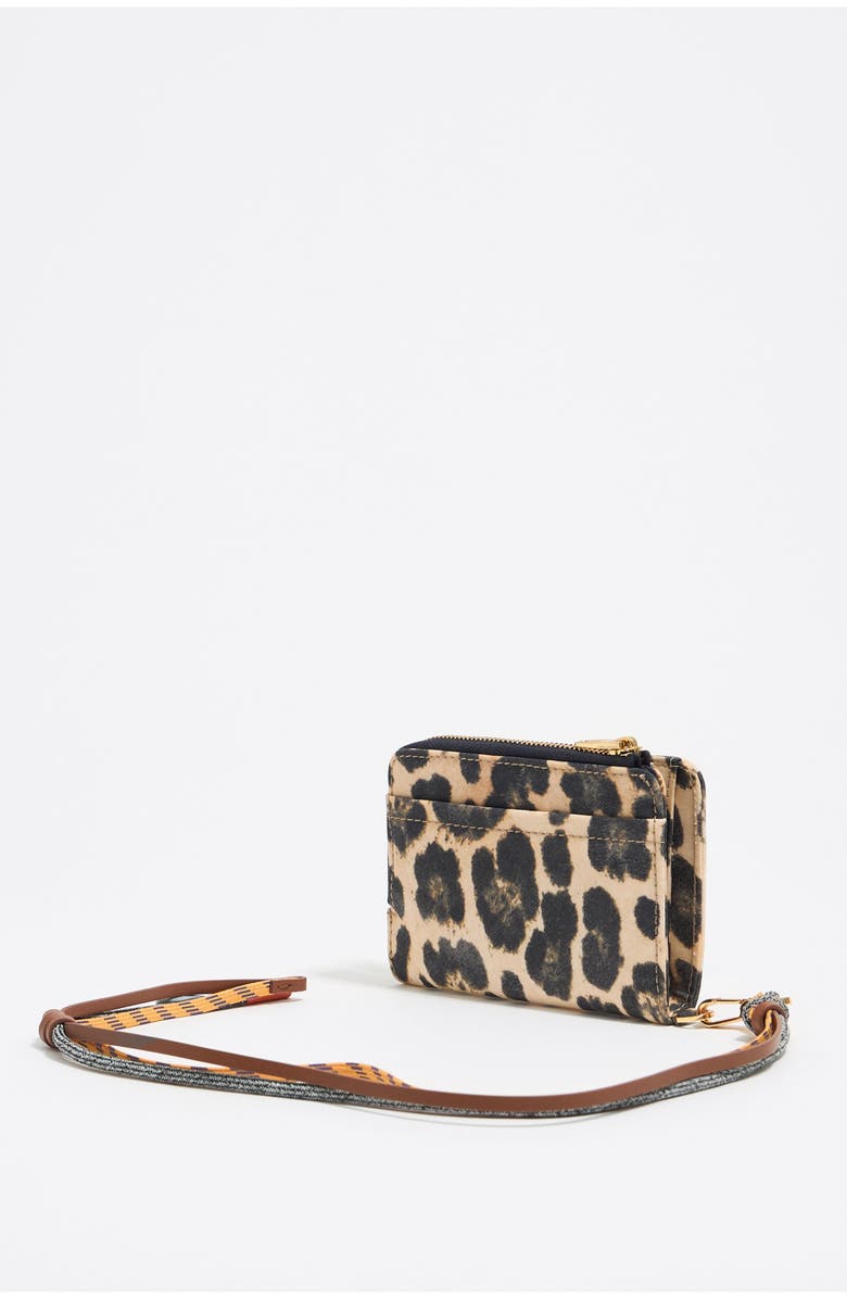 Bimba y Lola Leopard Print Nylon Compact Purse, Alternate, color, Leopard Natural