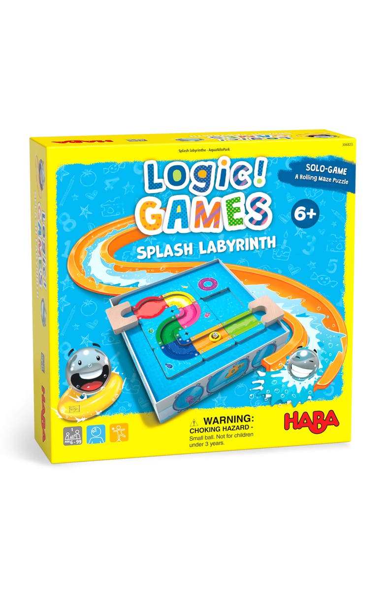 HABA Logic Games Splash Labyrinth Dexterity Maze Game for Kids 6 & Up, STEM Toys for Creative Thinking & Spatial Awareness, Main, color, Multi