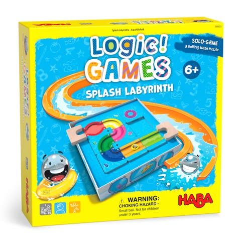 Logic Games Splash Labyrinth Dexterity Maze Game for Kids 6 & Up, STEM Toys for Creative Thinking & Spatial Awareness