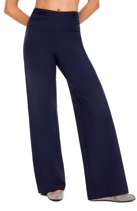 Ruched Wide Leg Pants