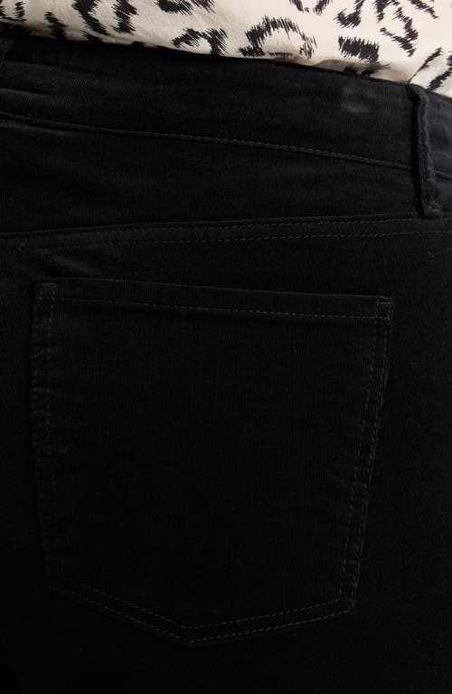 Kut From The Kloth Karen Baby Bootcut Corduroy Jeans In Black