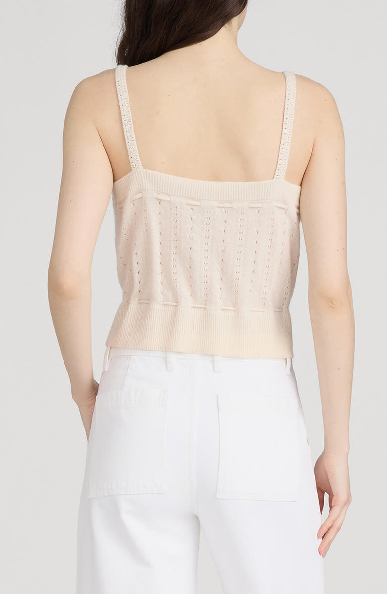 FRAME The Cashmere Charm Sweater Tank, Alternate, color, Cream