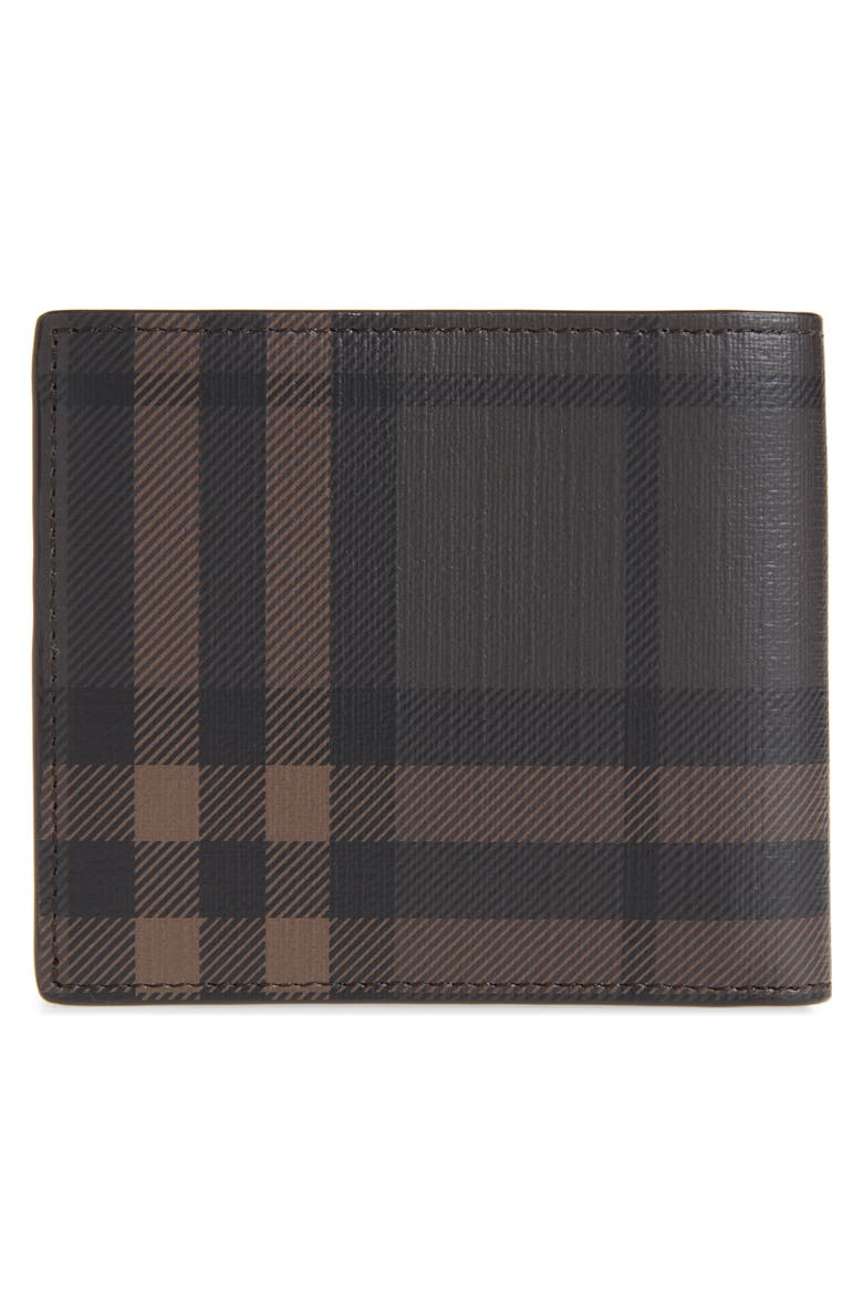Coated Canvas Bifold Wallet, Alternate, color, DARK BROWN