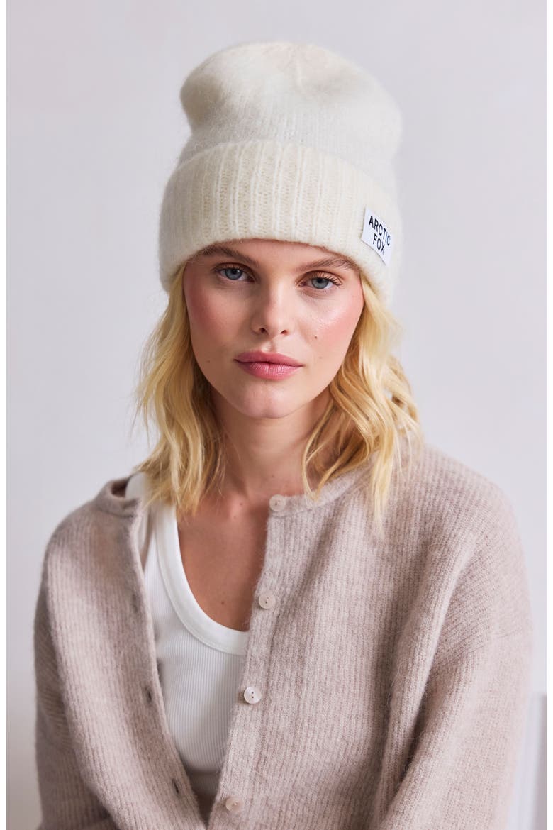The Mohair & Merino Wool Blend Beanie, Alternate, color, WINTER WHITE