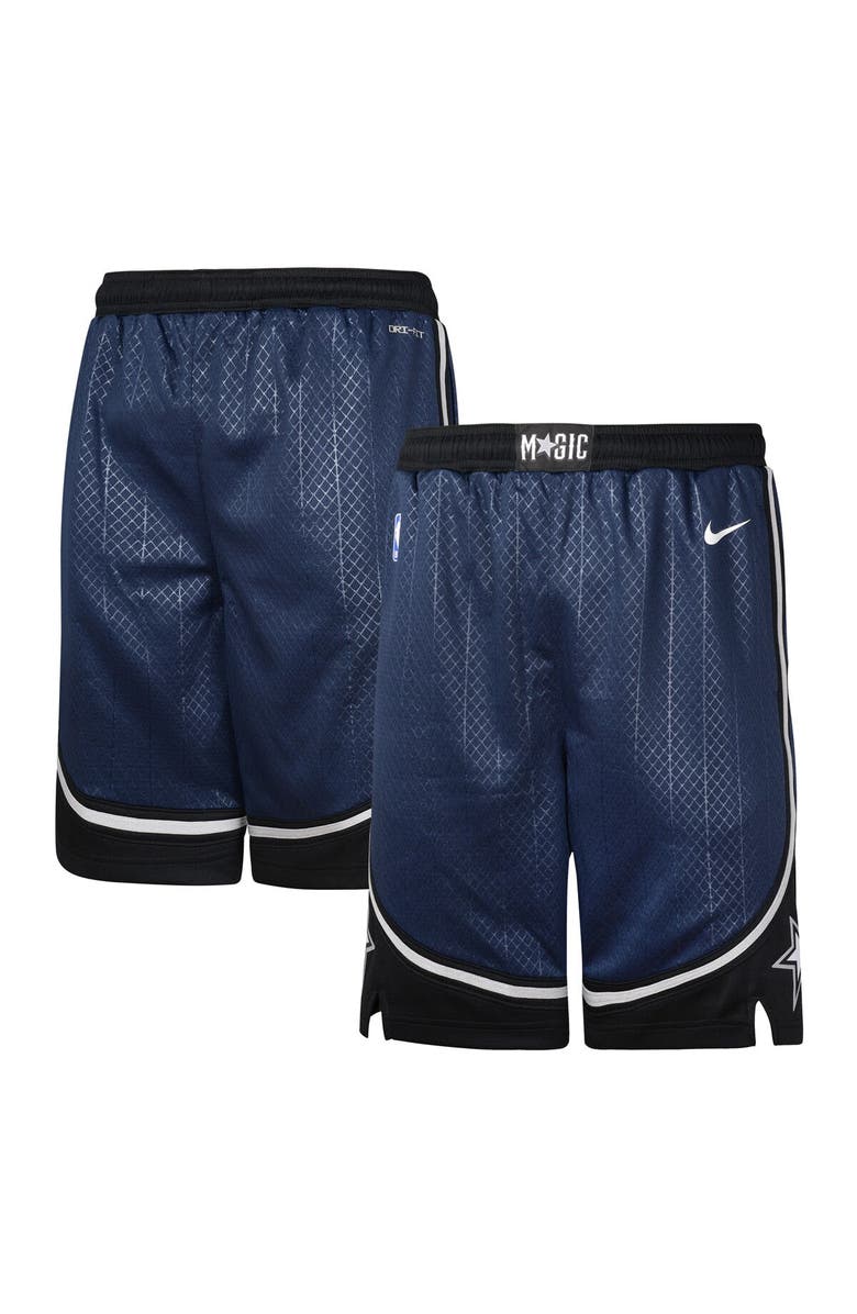 Nike Youth Nike Navy Orlando Magic 2023/24 City Edition Swingman Performance Shorts, Alternate, color,