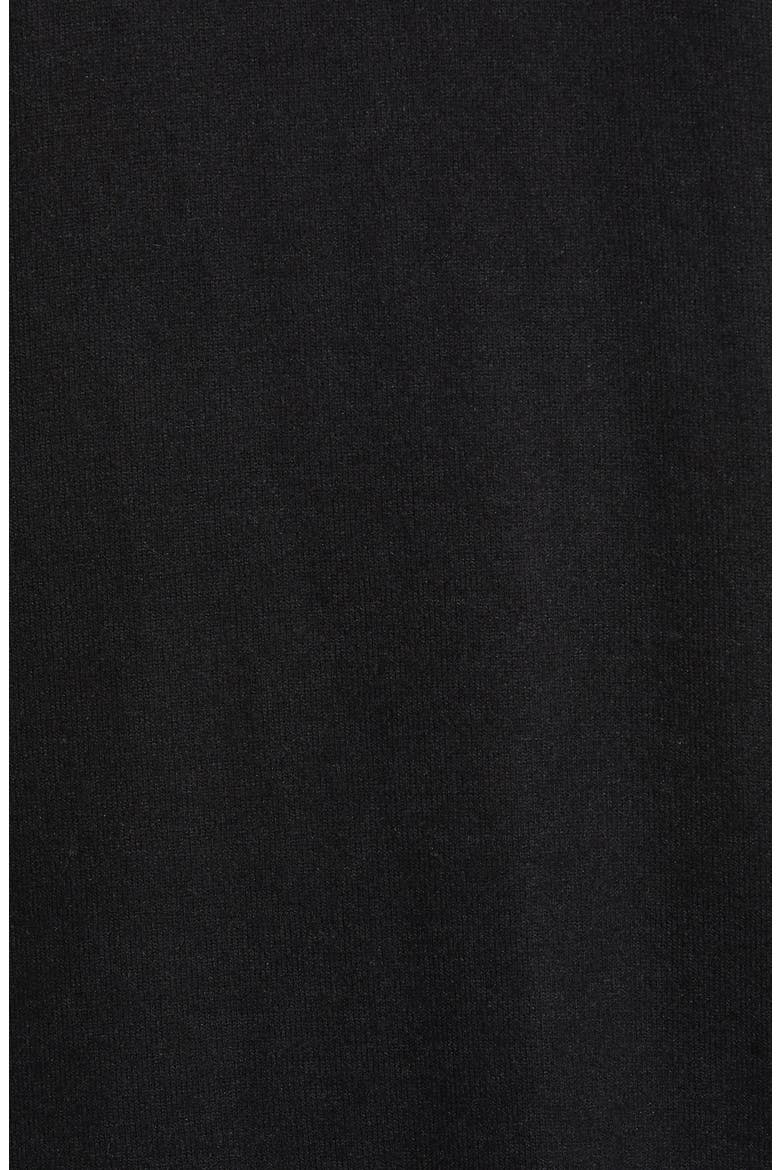 Tie Front Cozy Knit Shirt, Alternate, color, BLACK