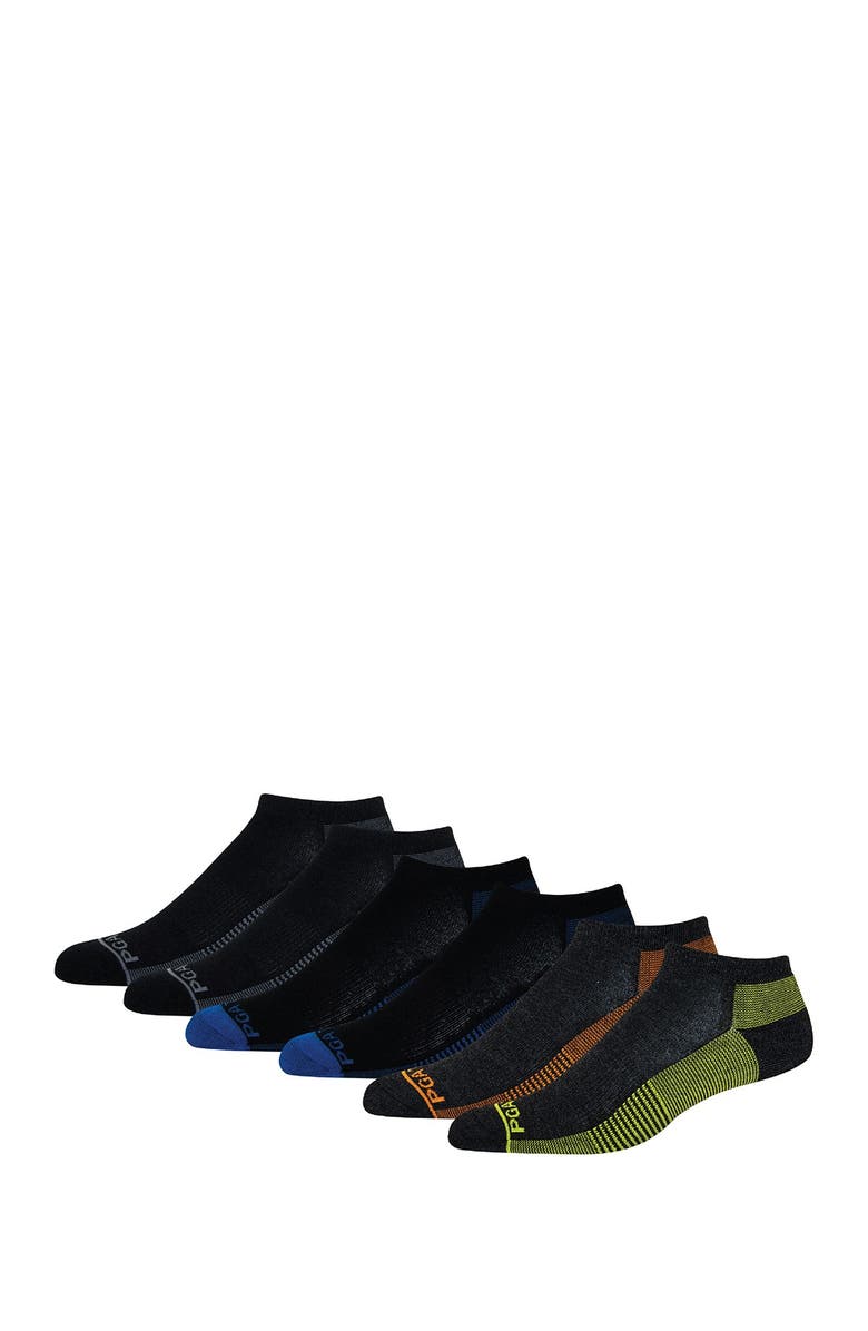 PGA TOUR Low Ride Mini Stripe Socks - Pack of 6, Main, color, 