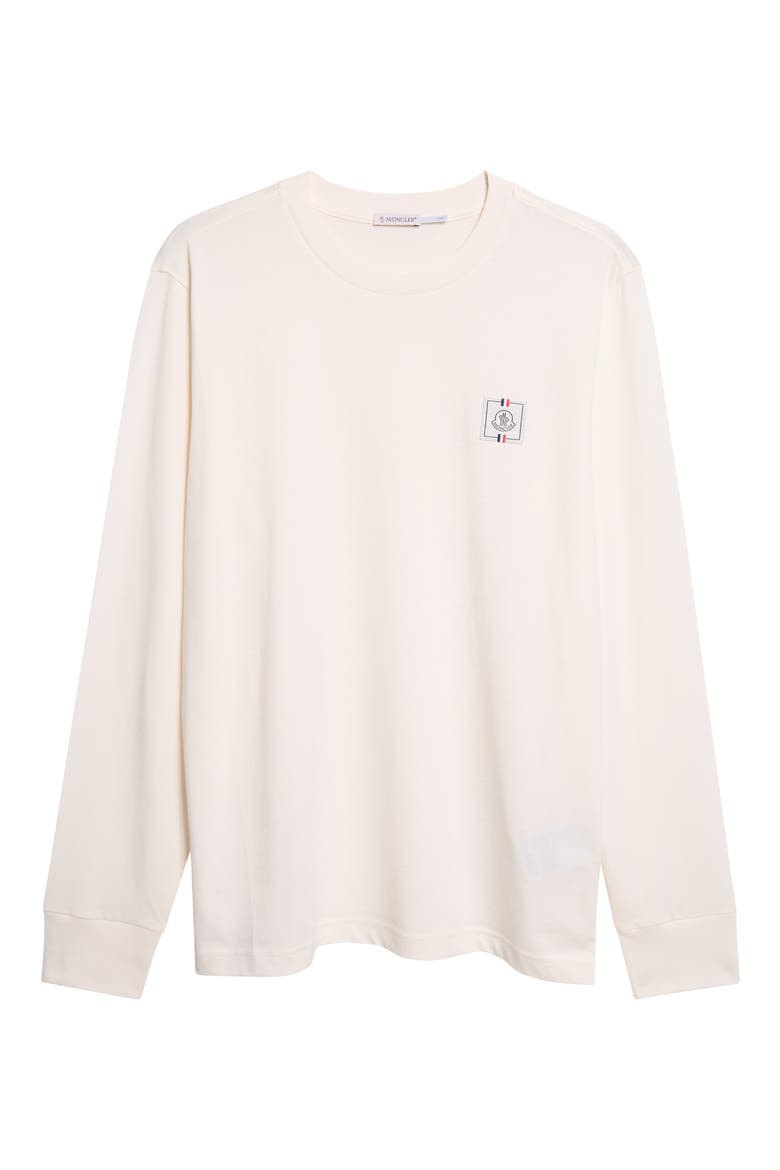 Long Sleeve Cotton T-Shirt, Alternate, color, SILK WHITE
