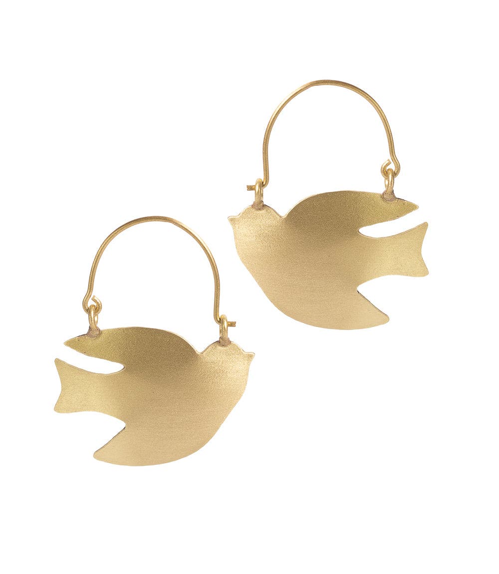 Matr Boomie Pratima Bird Hoop Earrings (Women) | Nordstrom