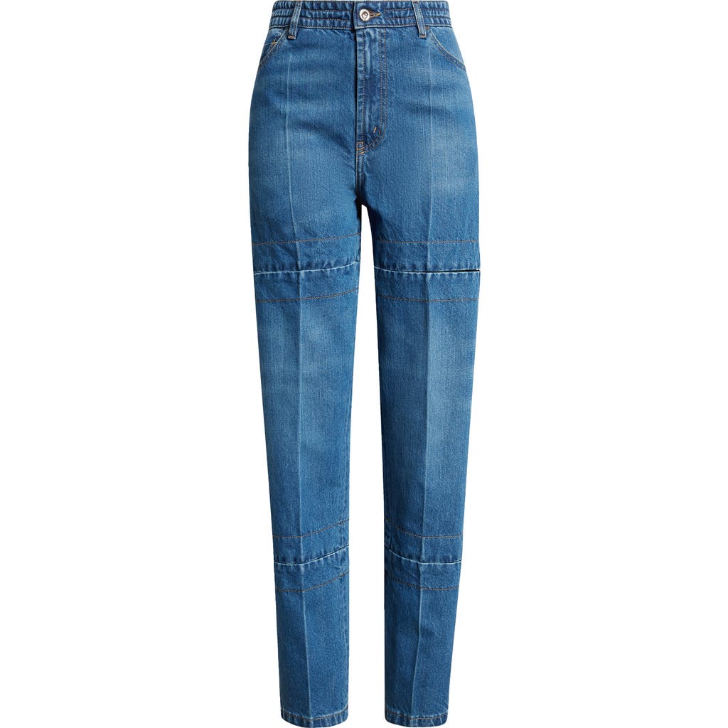 SETCHU SETCHU HOOK & EYE CONVERTIBLE PAPER DENIM STRAIGHT LEG JEANS