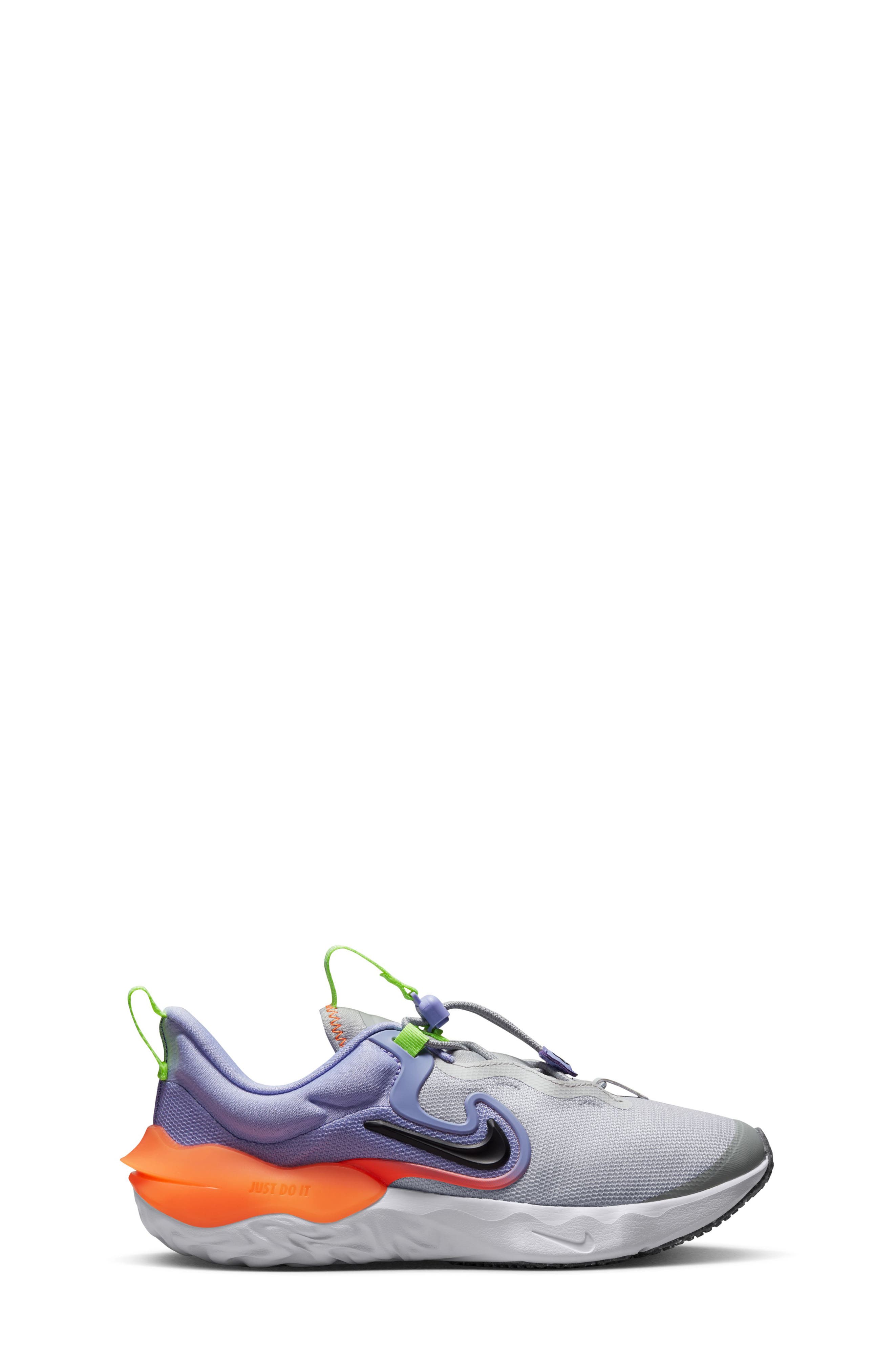 Nike Run Flow Sneaker, Alternate, color, Dust/ Black/ Purple Pulse