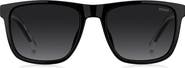 HUGO 56mm Gradient Rectangular Sunglasses