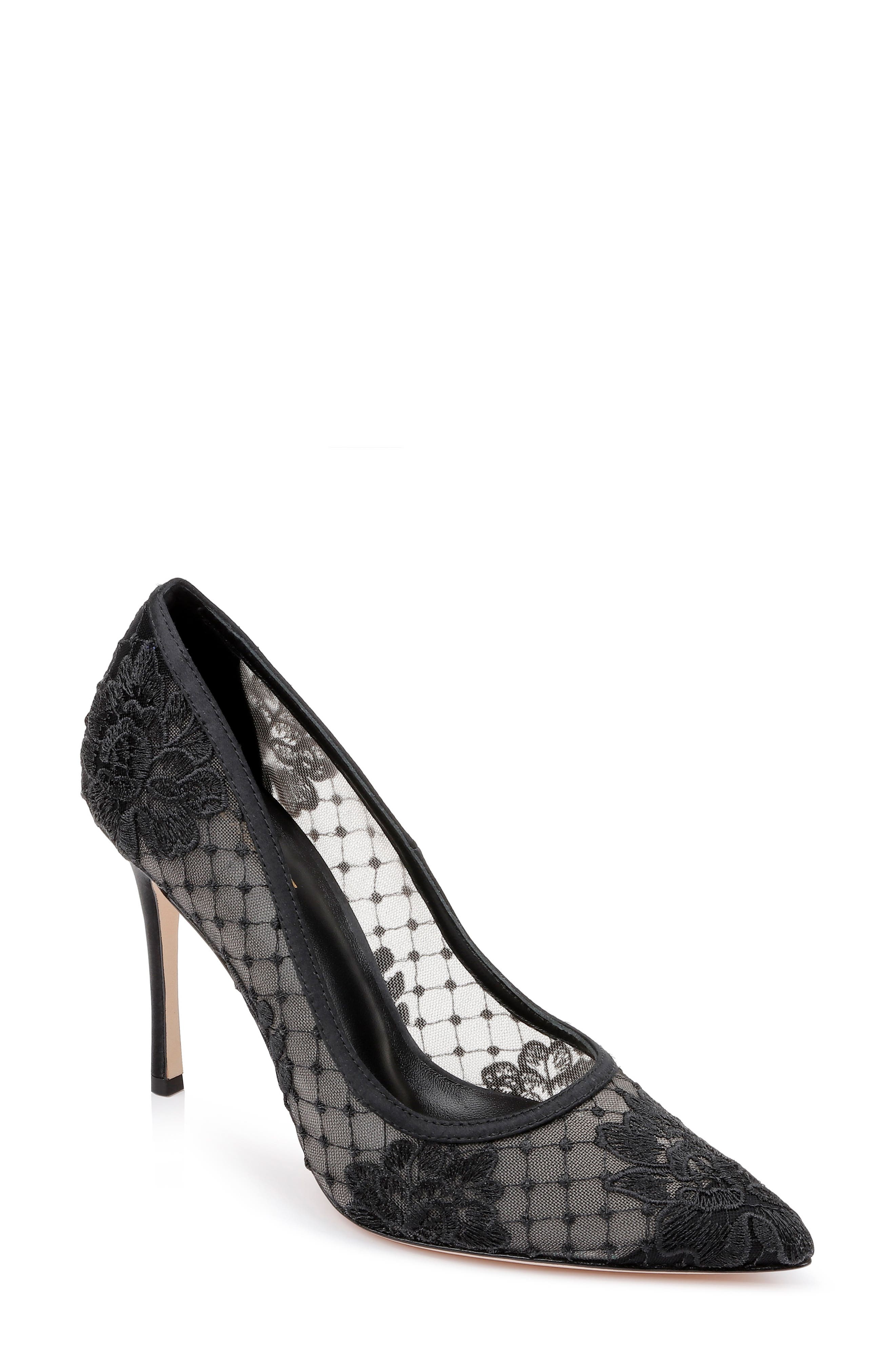 L'AGENCE Anais Embroidered Lace Pump, Main, color, 