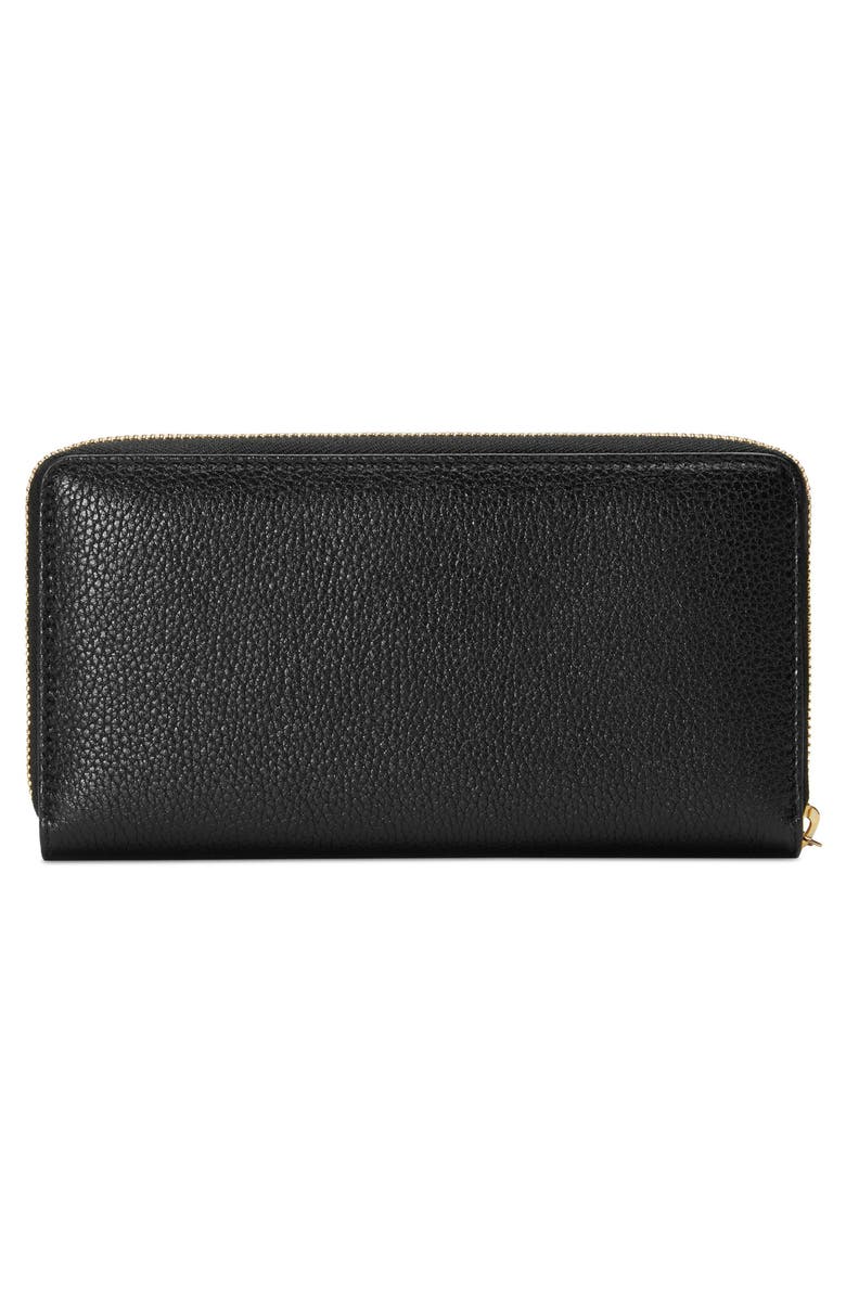 Gucci 548 Zip-Around Leather Wallet, Alternate, color, 