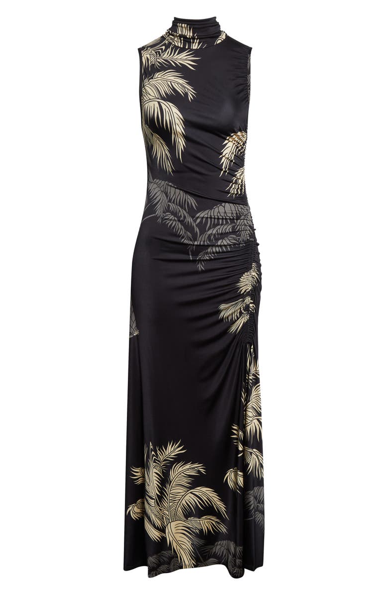 Johanna Ortiz Moon Goddess Sleeveless Jersey Maxi Dress, Alternate, color, Black / Ecru