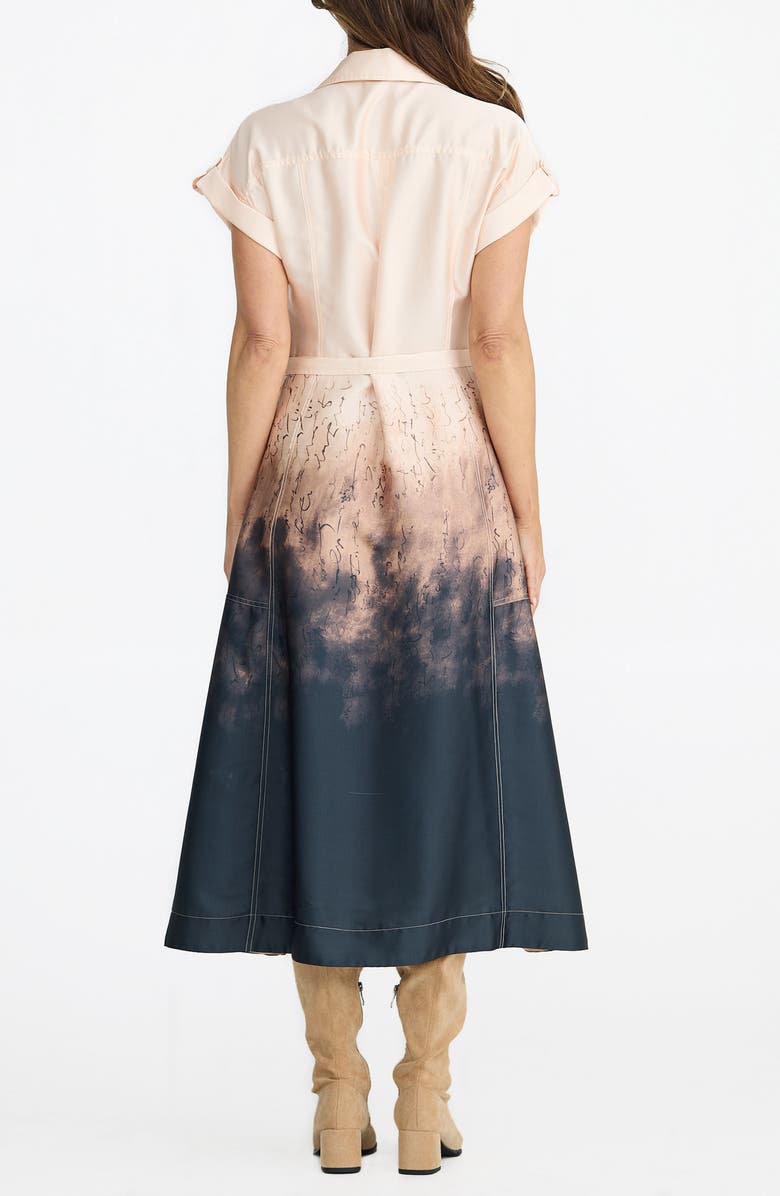 Brave+True Portia Maxi Shirtdress, Alternate, color, Calligraphy